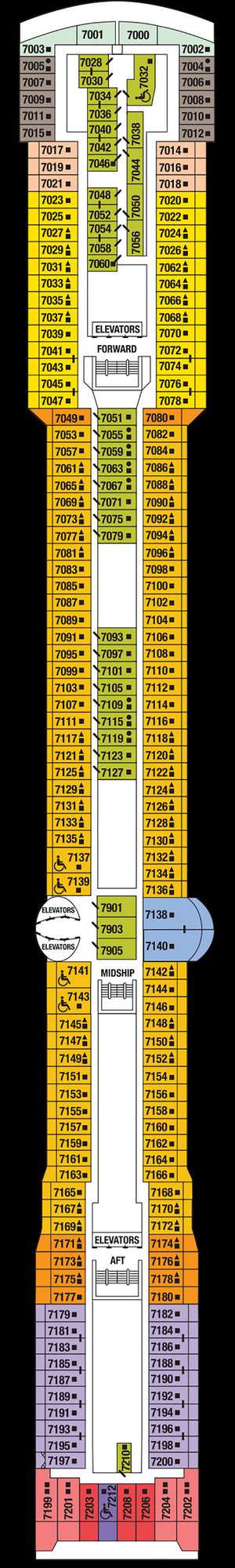 Deck plan for Celebrity Constellation