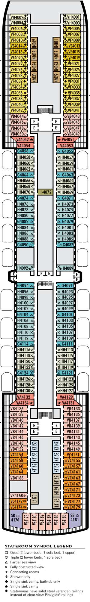 Deck plan for Eurodam