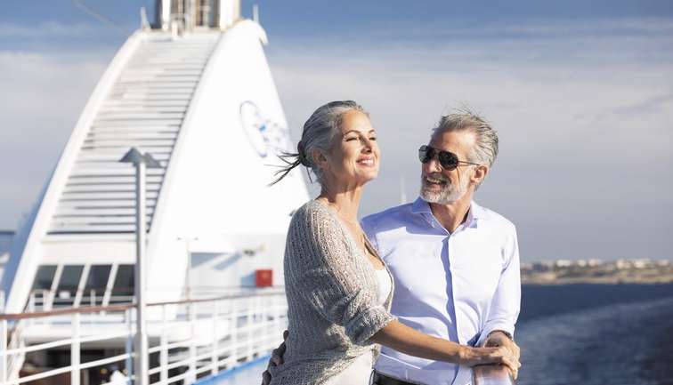 couple on top deck
