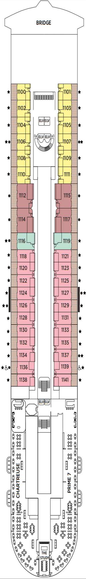 Deck plan for Regent Seven Seas Prestige
