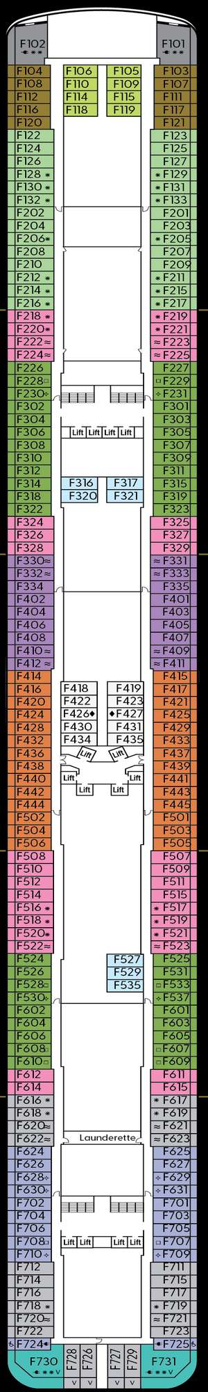 Deck plan for Britannia