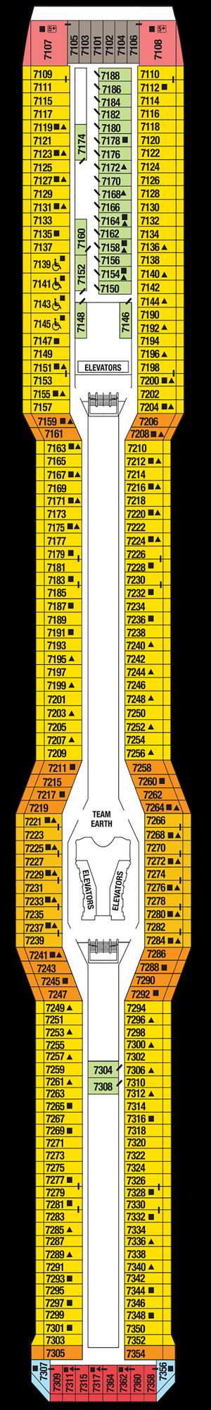 Deck plan for Celebrity Equinox