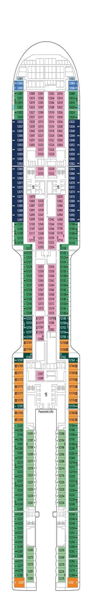 Deck plan for MSC World America