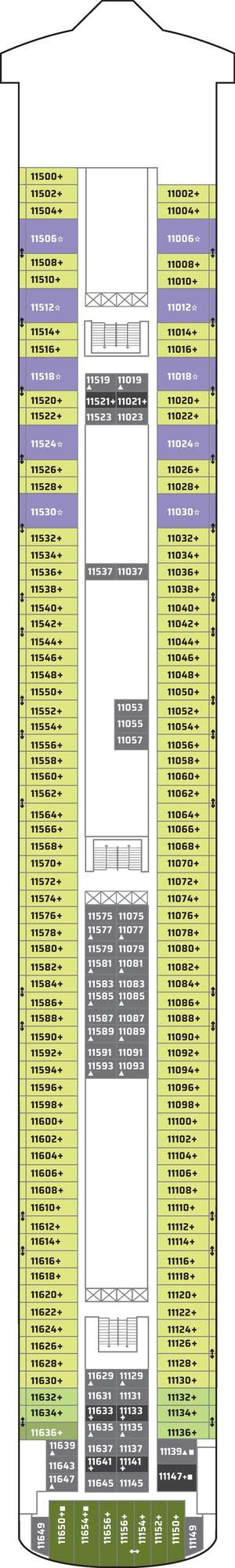 Deck plan for Norwegian Jade
