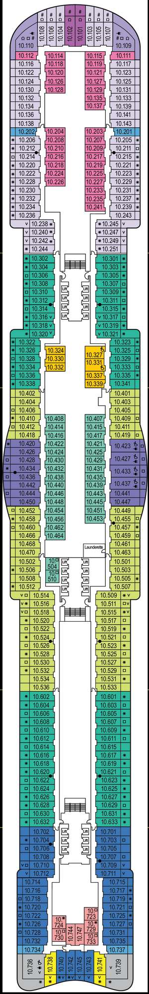 Deck plan for Iona