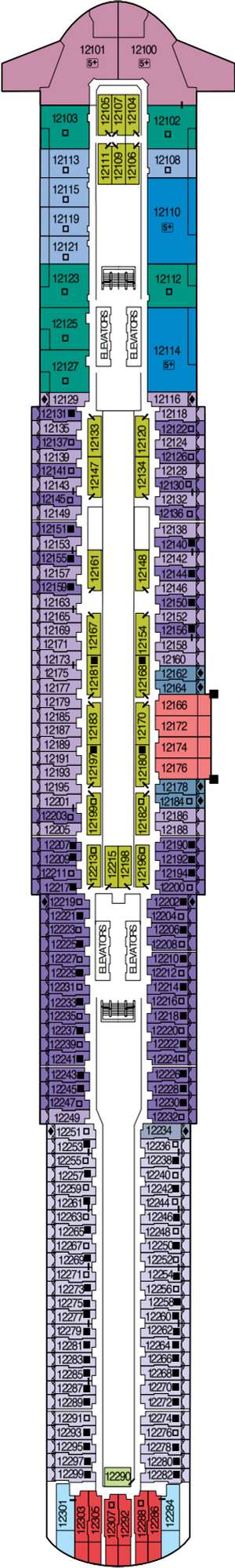 Deck plan for Celebrity Beyond