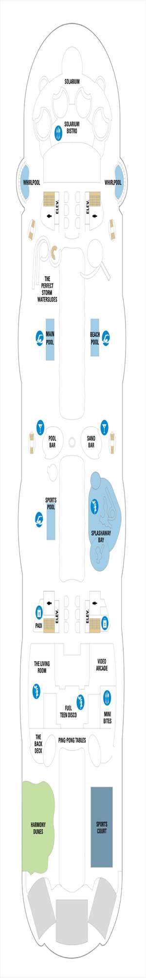 Deck plan for Harmony of the Seas