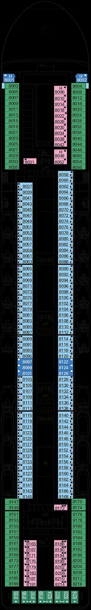 Deck plan for MSC Poesia