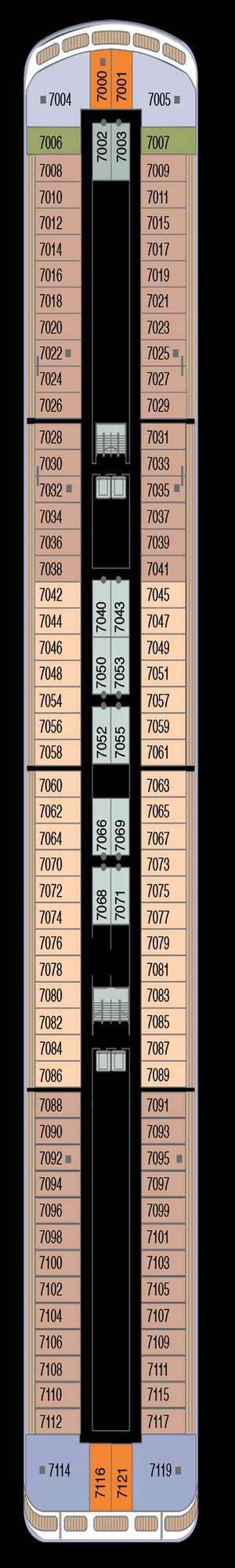 Deck plan for Azamara Onward