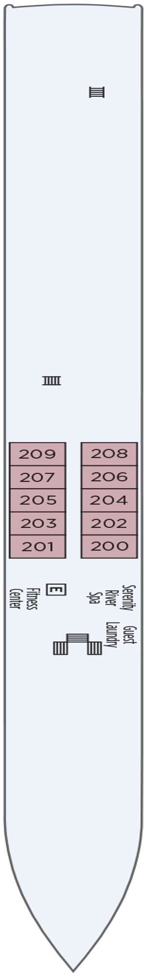 Deck plan for S.S. Beatrice