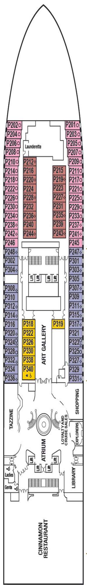 Deck plan for Ventura