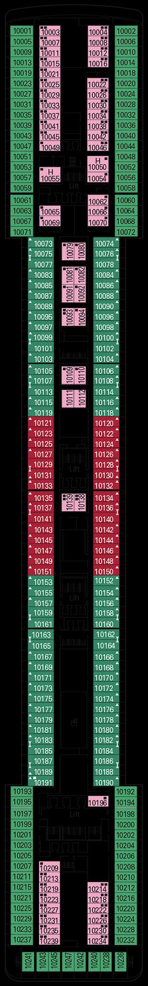 Deck plan for MSC Poesia