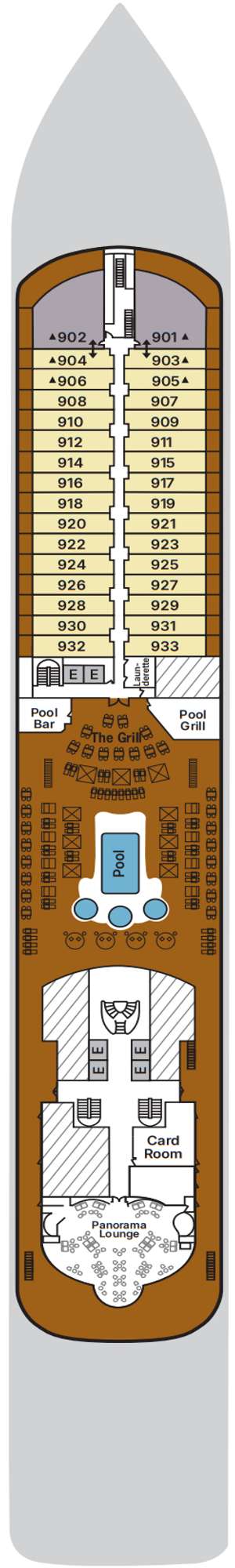 Deck plan for Silver Spirit