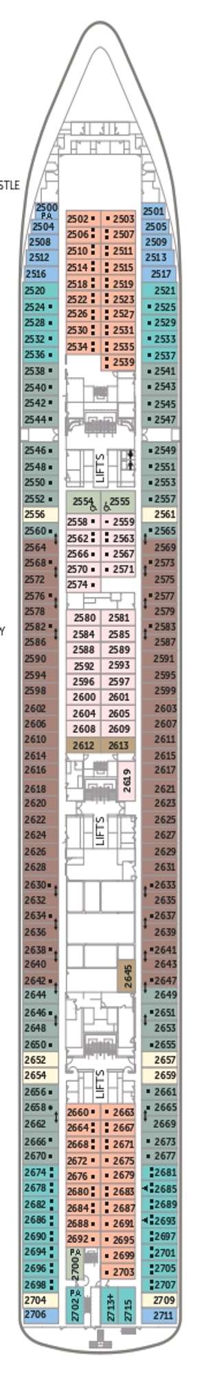 Deck plan for Bolette