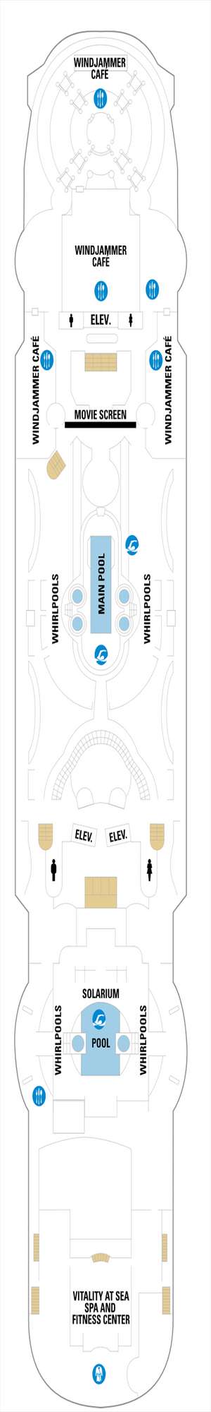 Deck plan for Grandeur of the Seas