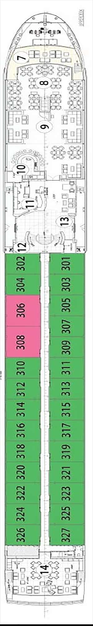 Deck plan for Avalon Artistry II