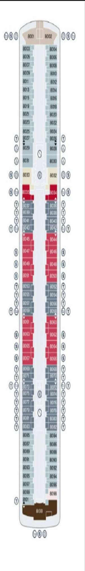 Deck plan for Explora II