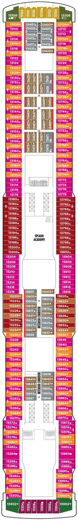 Deck plan for Norwegian Breakaway