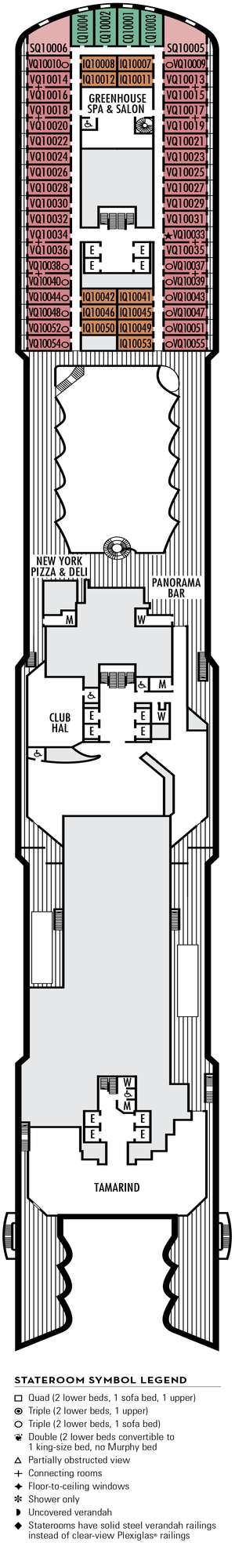 Deck plan for Nieuw Statendam