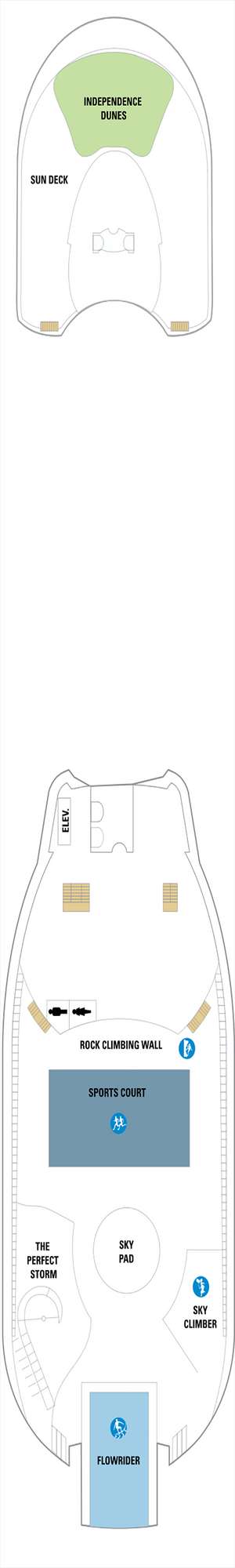 Deck plan for Independence of the Seas