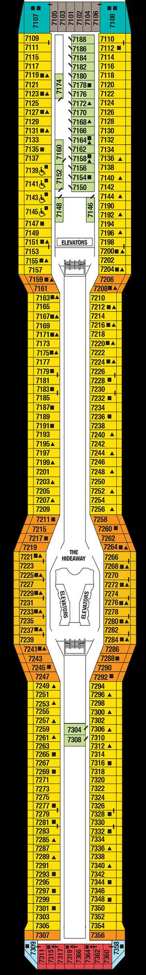 Deck plan for Celebrity Silhouette