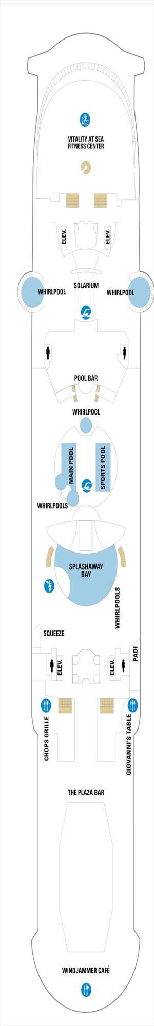 Deck plan for Liberty of the Seas