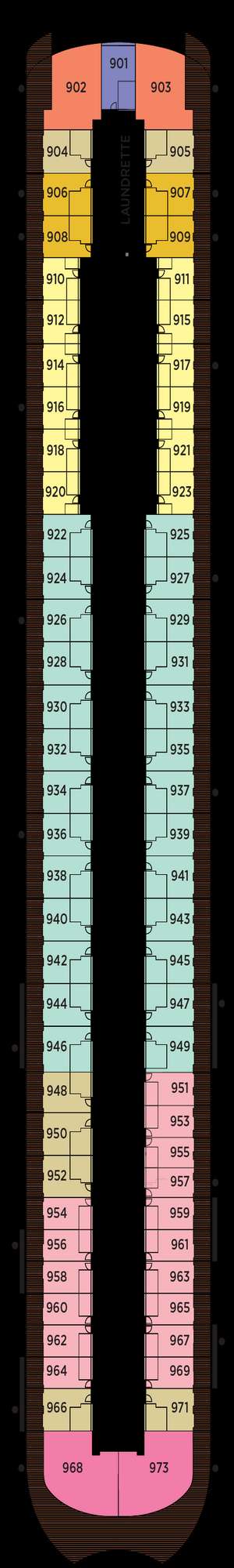 Deck plan for Regent Seven Seas Prestige