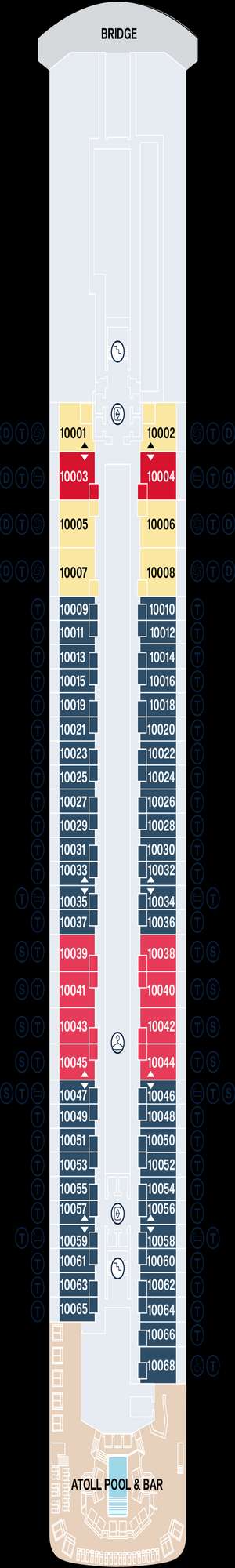 Deck plan for Explora V