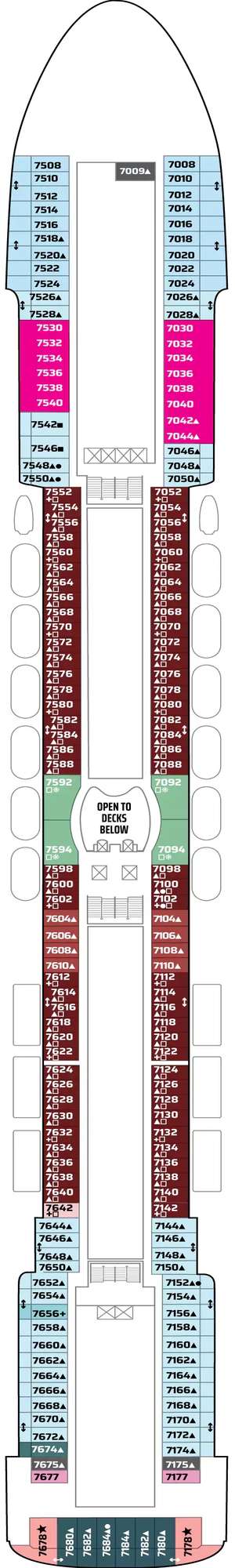 Deck plan for Pride of America