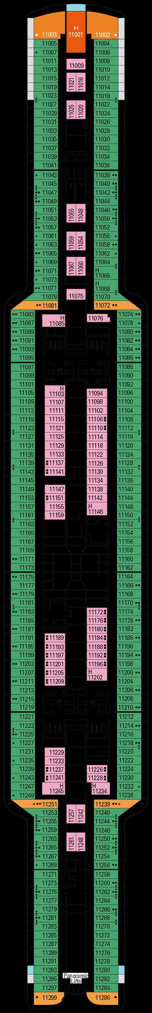 Deck plan for MSC Seascape