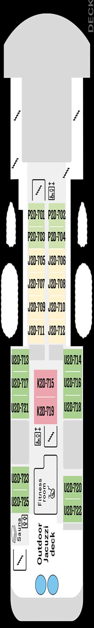 Deck plan for MS Spitsbergen