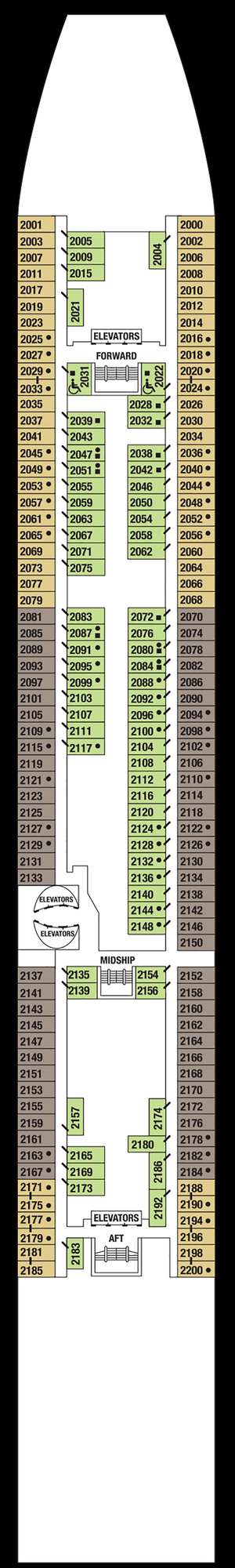 Deck plan for Celebrity Summit