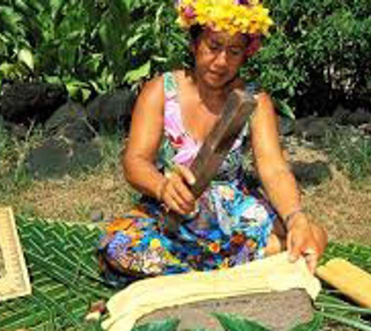 Watch Traditional Tapa Making