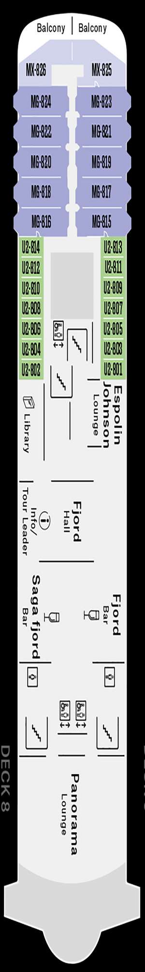 Deck plan for MS Trollfjord
