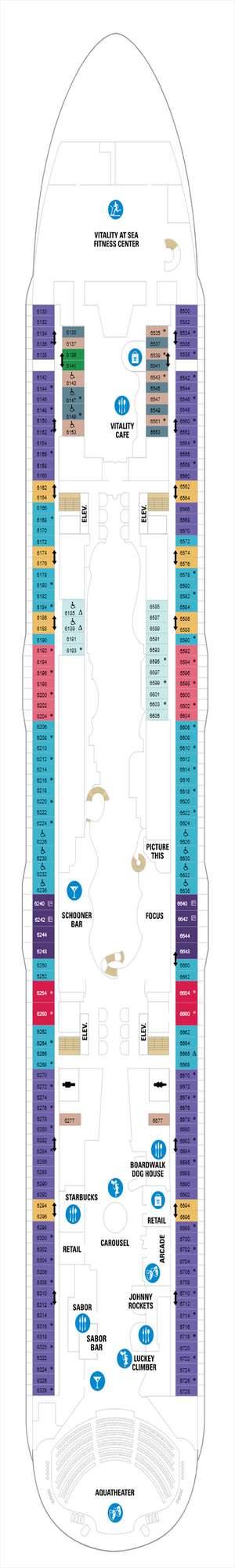 Deck plan for Harmony of the Seas