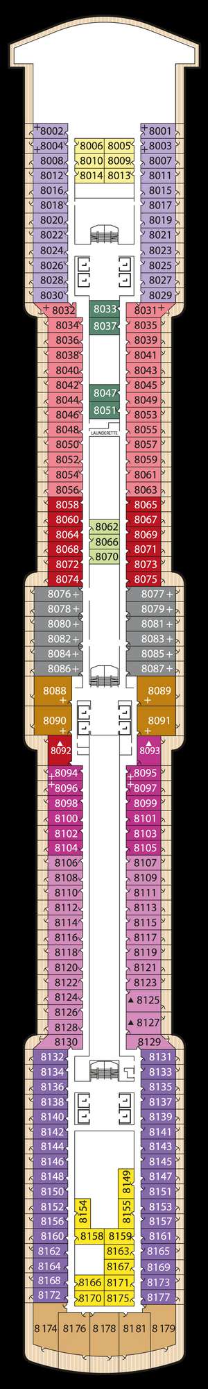 Deck plan for Queen Victoria