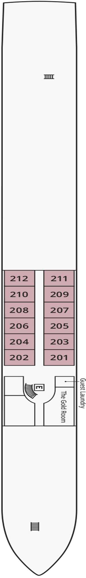 Deck plan for S.S. Emilie