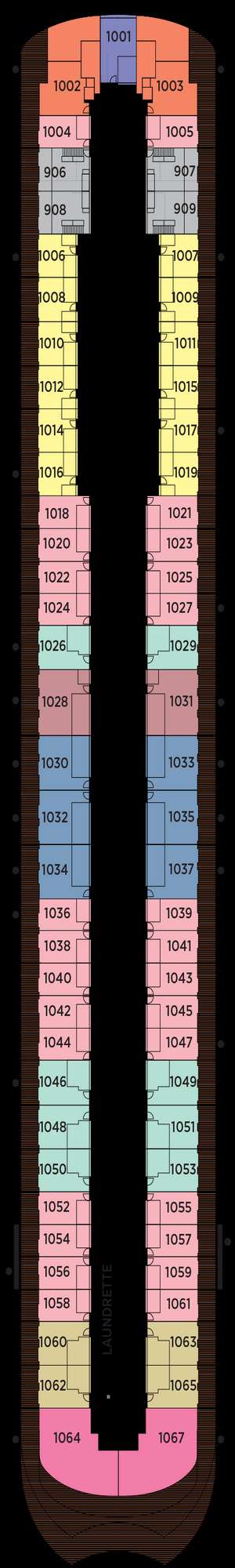 Deck plan for Regent Seven Seas Prestige
