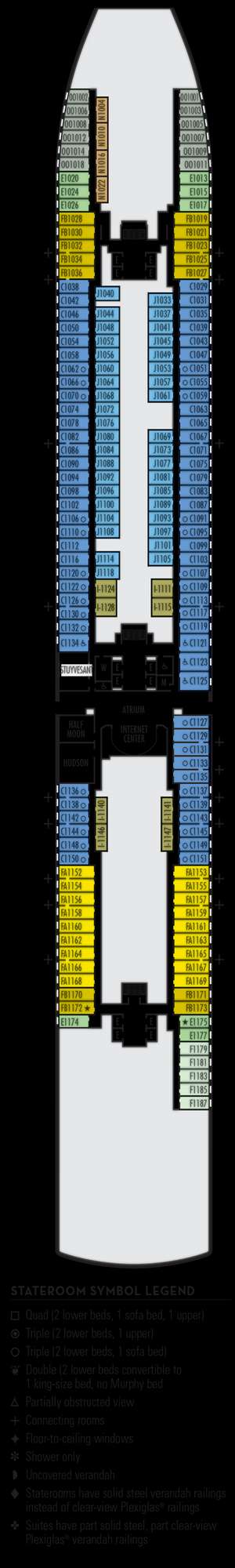 Deck plan for Rotterdam