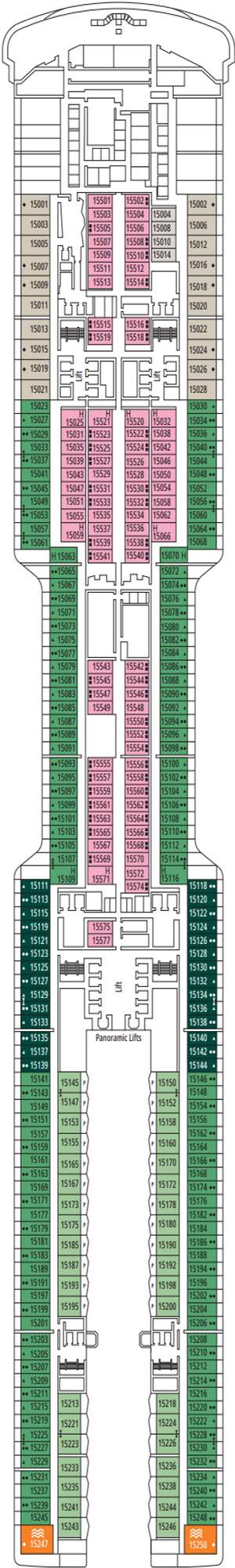 Deck plan for MSC World Atlantic