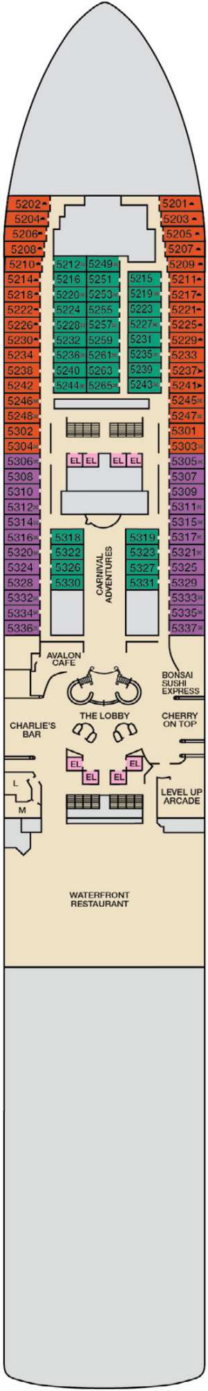 Deck plan for Carnival Encounter