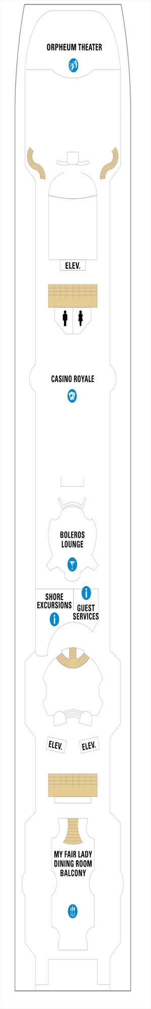 Deck plan for Enchantment of the Seas