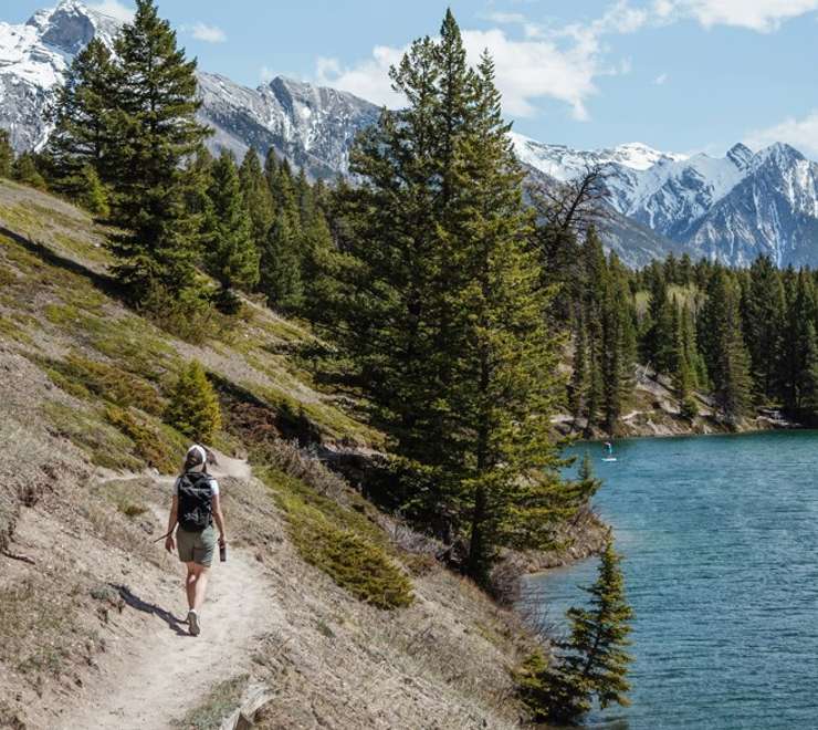 Scenic hiking through Banff National Park