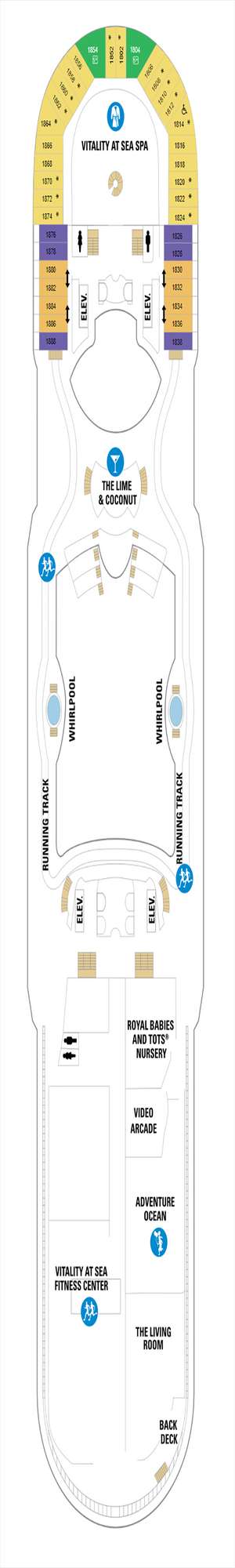 Deck plan for Navigator of the Seas