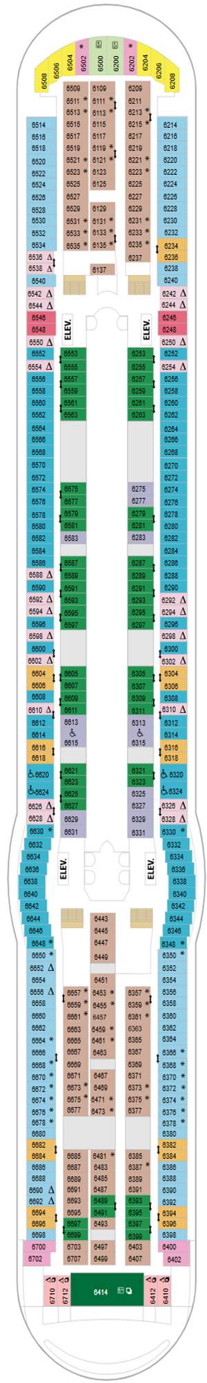 Deck plan for Liberty of the Seas