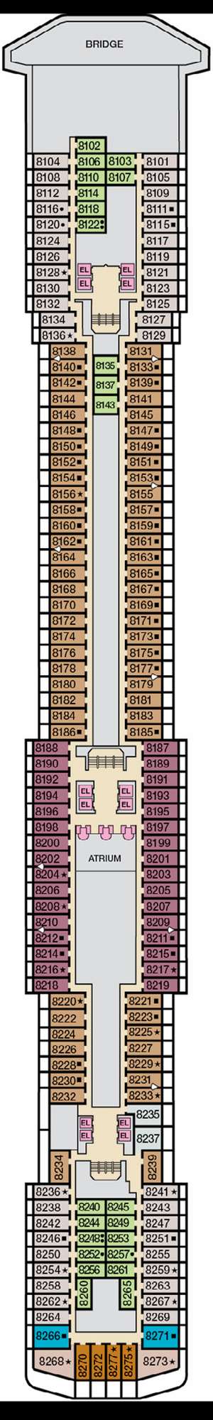 Deck plan for Carnival Legend