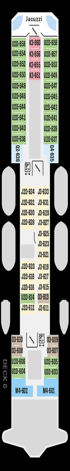 Deck plan for MS Polarlys