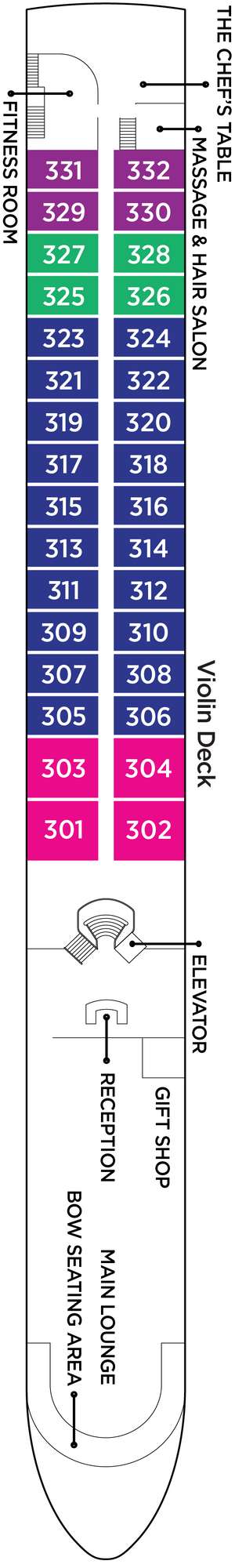 Deck plan for AmaCello