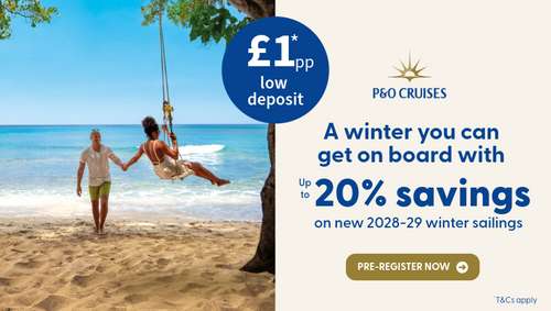 P&O w28/29 pre reg - IGLU promotional banner