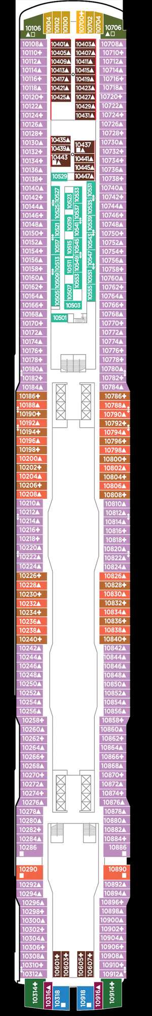 Deck plan for Norwegian Escape